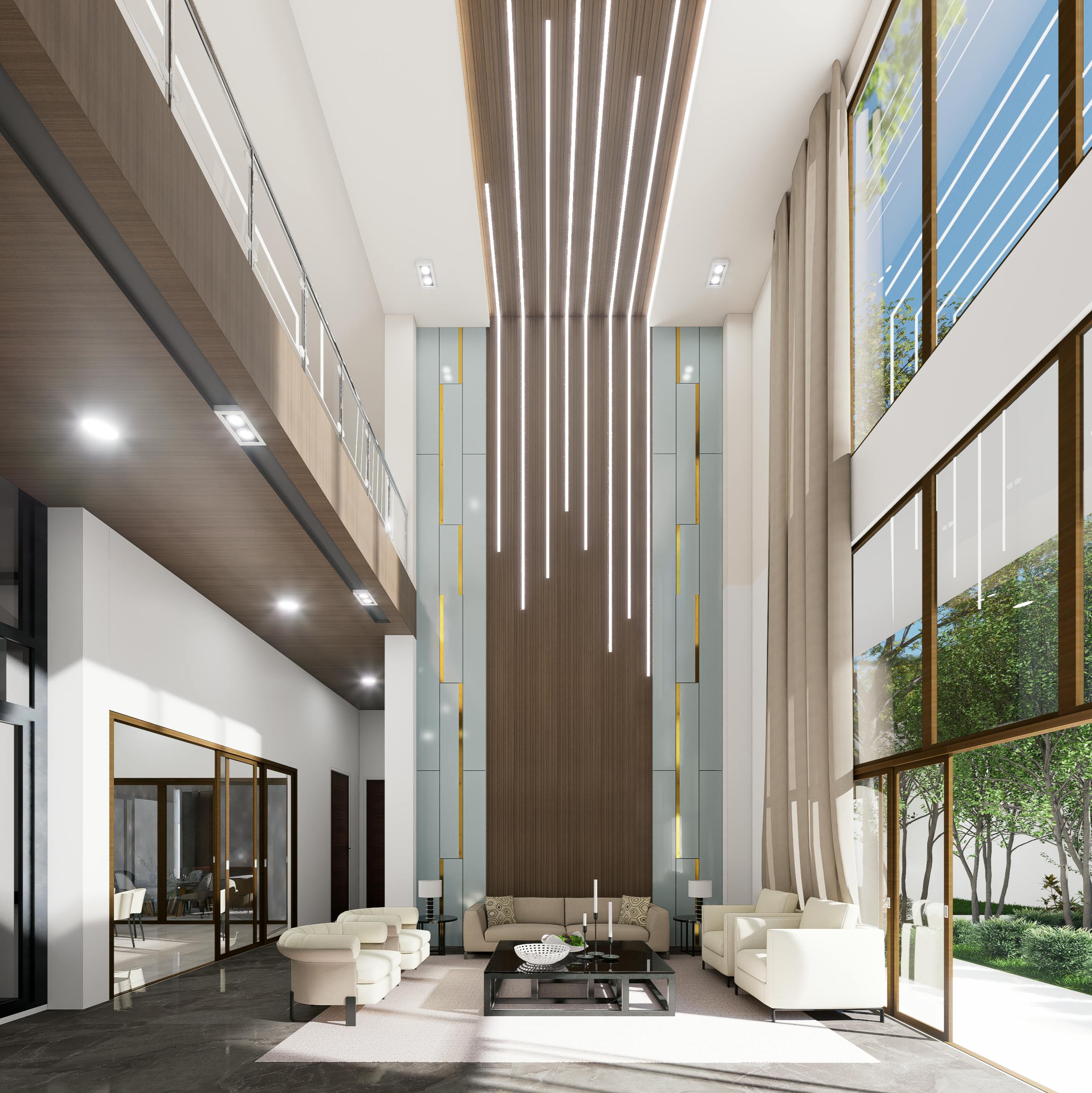 Sảnh căn hộ cao cấp