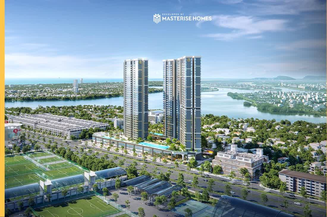Masteri Rivera Danang, phối cảnh 2 tòa tháp A và B