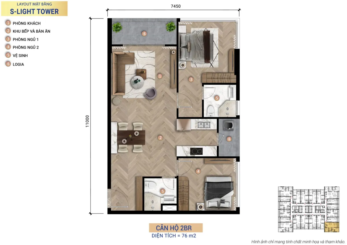 Căn hộ 2BR