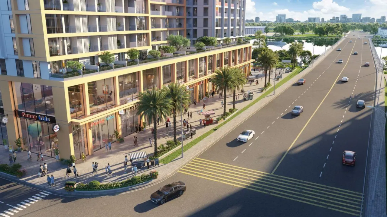 Shophouse khối đế Sun Spana Tower Hoà Xuân
