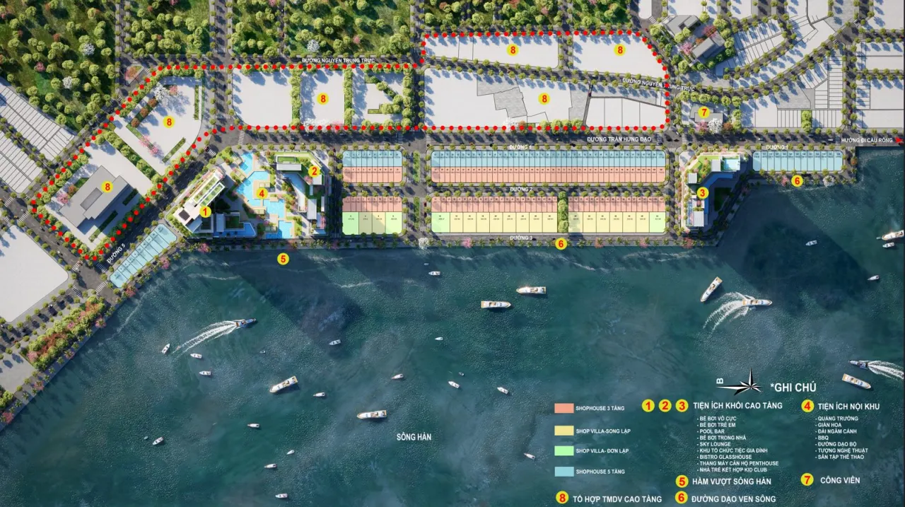 Mặt bằng Sun Symphony Residence Thấp Tầng