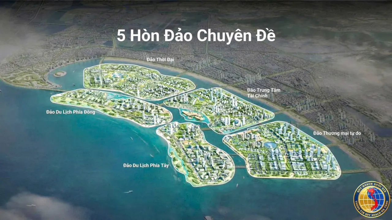Phối cảnh 5 cụm đảo nhân tạo tại vịnh Đà Nẵng
