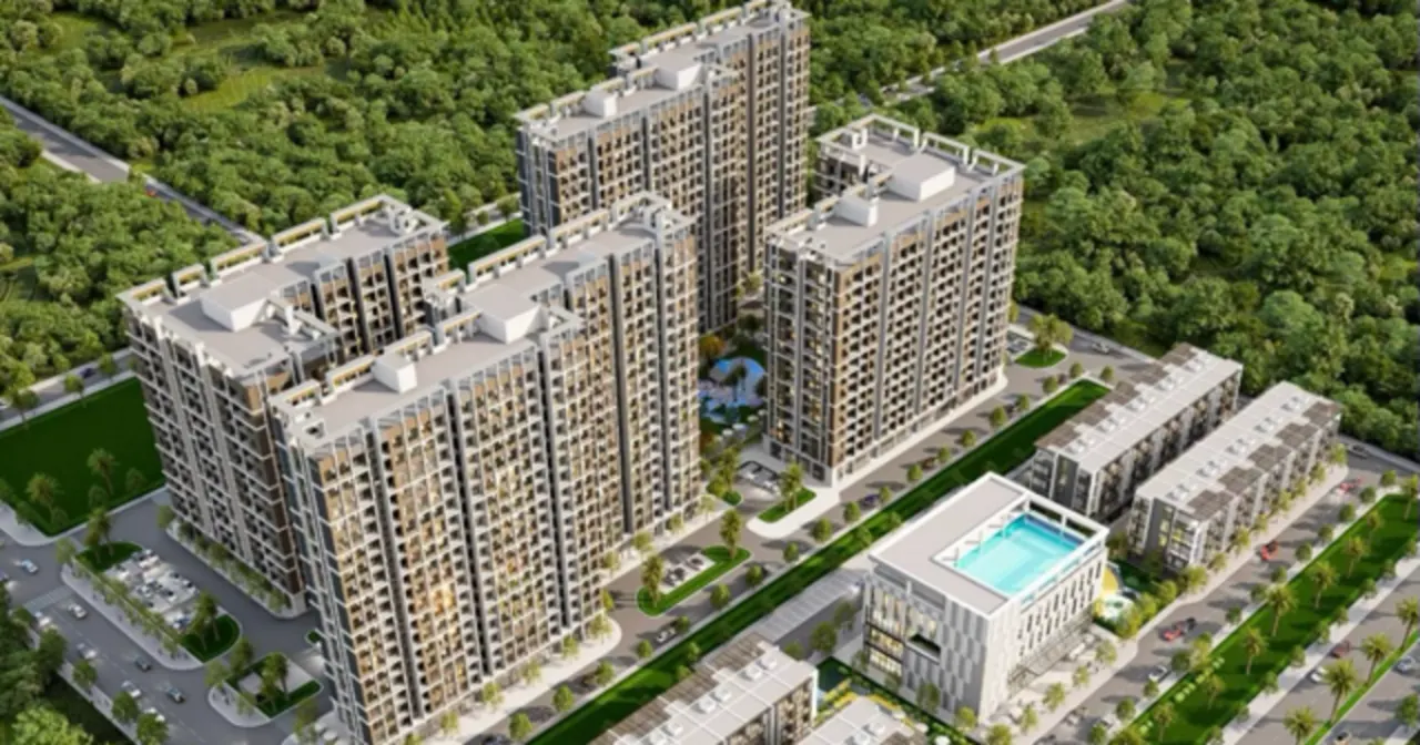 Phối cảnh dự án nhà ở xã hội Hoà Phước với 4 khối nhà cao tầng tại Hoà Xuân, Đà Nẵng